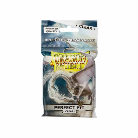 Dragon Shield: Perfect Fit Inner Sleeves – Toploader Clear/Clear (100)